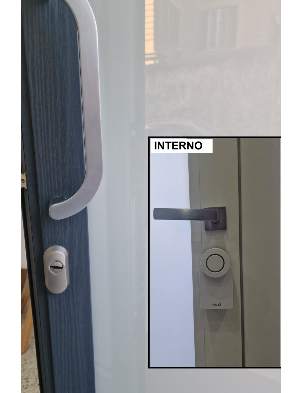 Porta blindata con serratura di sicurezza